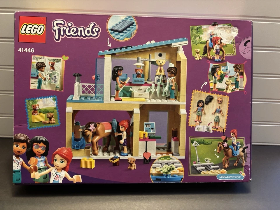 Lego Friends Set: Heartlake City Vet Clinic 41446 Nuevo Sin Abrir Caja Dañada Foto 2 de 4