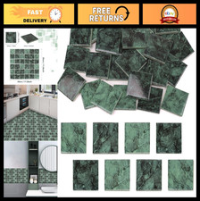 36 Pcs Green 2" Glazed Ceramic Mosaic Tiles - DIY Home Decor, Bathroom, Stepping