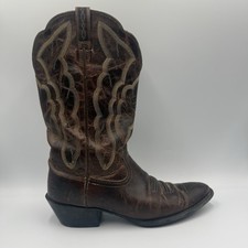 Ariat Heritage Western Boots Womens Sz 9 B Brown Leather