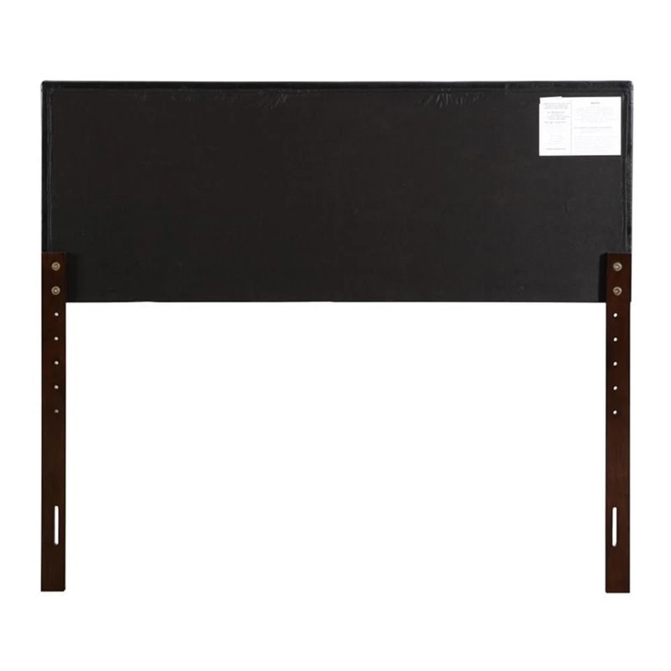 Cabecero King tapizado de cuero sintético Glory Furniture Super Nova en negro Foto 4 de 4