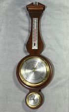 Vintage Airguide Banjo Style Weather Station- Barometer, Thermometer, Hygrometer