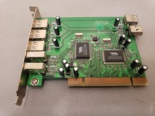 Vintage Zonet ZUC2400 USB2.0 Firewire 400 PCI Combo Card 5Port Add-on controller