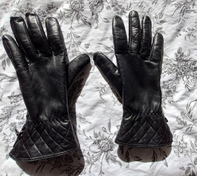 Lederhandschuhe Damen schwarz gefüttert
