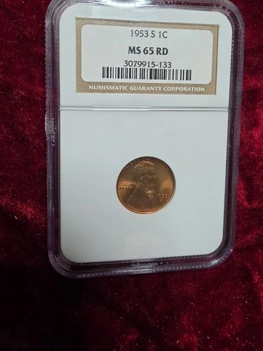 1953-S Lincoln Wheat Cent — photo from another recent sale