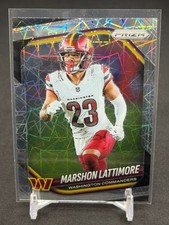 2025 Panini Prizm Football Marshon Lattimore #184 Lazer Prizm - Commanders