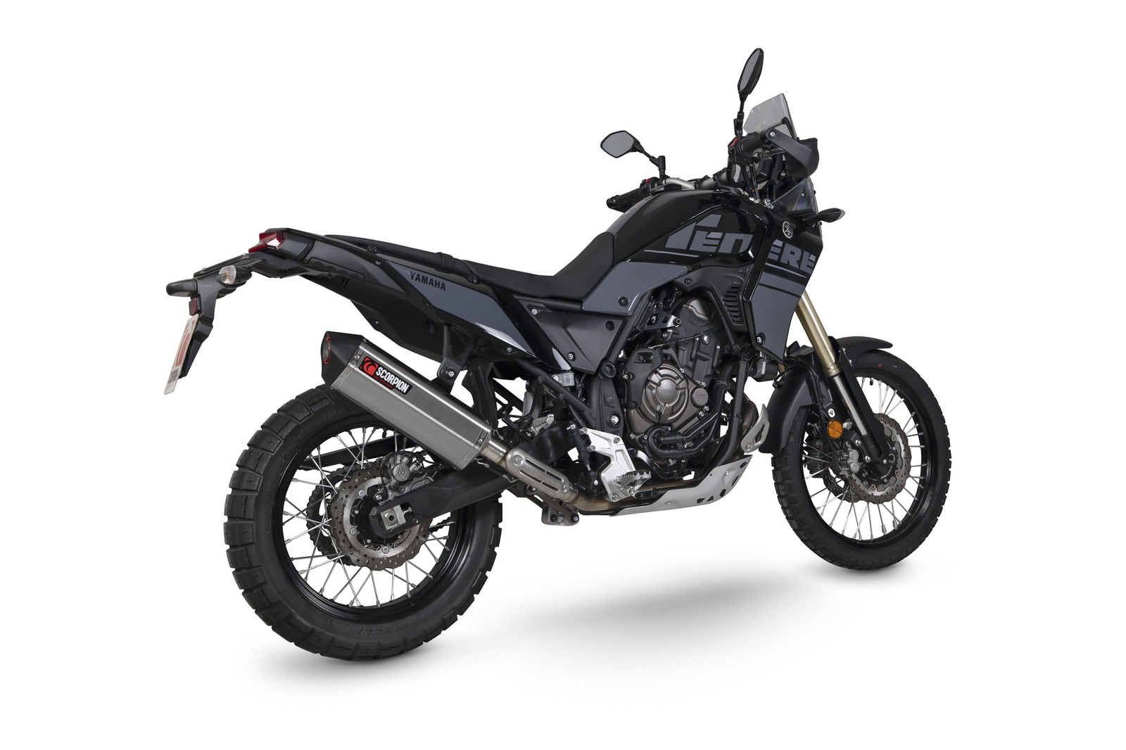 Yamaha Tenere 700 21-25 Scorpion Exhaust Serket Parallel SS Slip-on RYA122SEO
