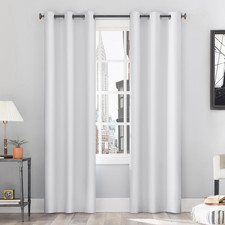 Cyrus Thermal 100 Blackout Grommet Curtain Panel Pair White 40" X 63"