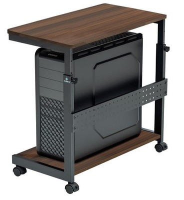 EUREKA ERGONOMIC PC Stand Computer Cart, Height Adjustable Tower Stand 2-Tier Su