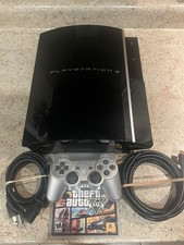 Sony Playstation 3 CECHL01 Console Bundle Controller GTA 5 PS3 80 GB