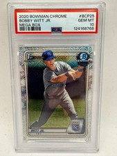PSA 10 BOBBY WITT JR. 1st 2020 Bowman Chrome MEGA BOX MOJO REFRACTOR RC GEM MINT