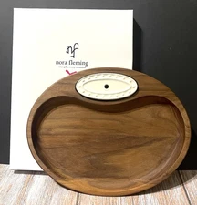 Nora Fleming Black Walnut Tidbit Tray Serving Dish JK Adams-Retired
