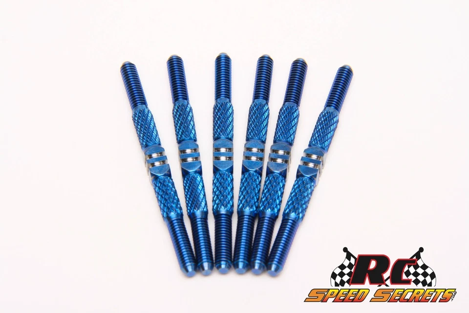 RCSS AE T7 / SC7 / T6.4 / SC6.4 TEXTURED 3.5mm Titanium Turnbuckle Kit - Image 2 of 4