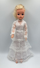 Fashion Doll - Lace Wedding Dress - 70s Vintage