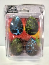 Jurassic World 4 Count Dinosaur Water Hatching Eggs Brand New Party Toy Unique