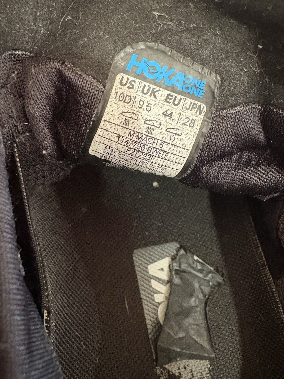 Men’s Hoka Mach 6 Performance Road Running Shoes Black Size 10D thumbnail 8