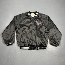 Vintage Satin Jacket  Mens XL Summit Racing Equipment Silver Anniversary 1993