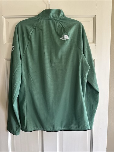 North Face Summit Series FutureFleece 1/2 Zip Deep Grass Green Mens New Large - Picture 2 of 8