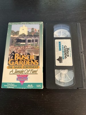 VHS BUSCH GARDENS The Dark Continent-A Jungle Of Fun 1988 VideoTours Adult owned