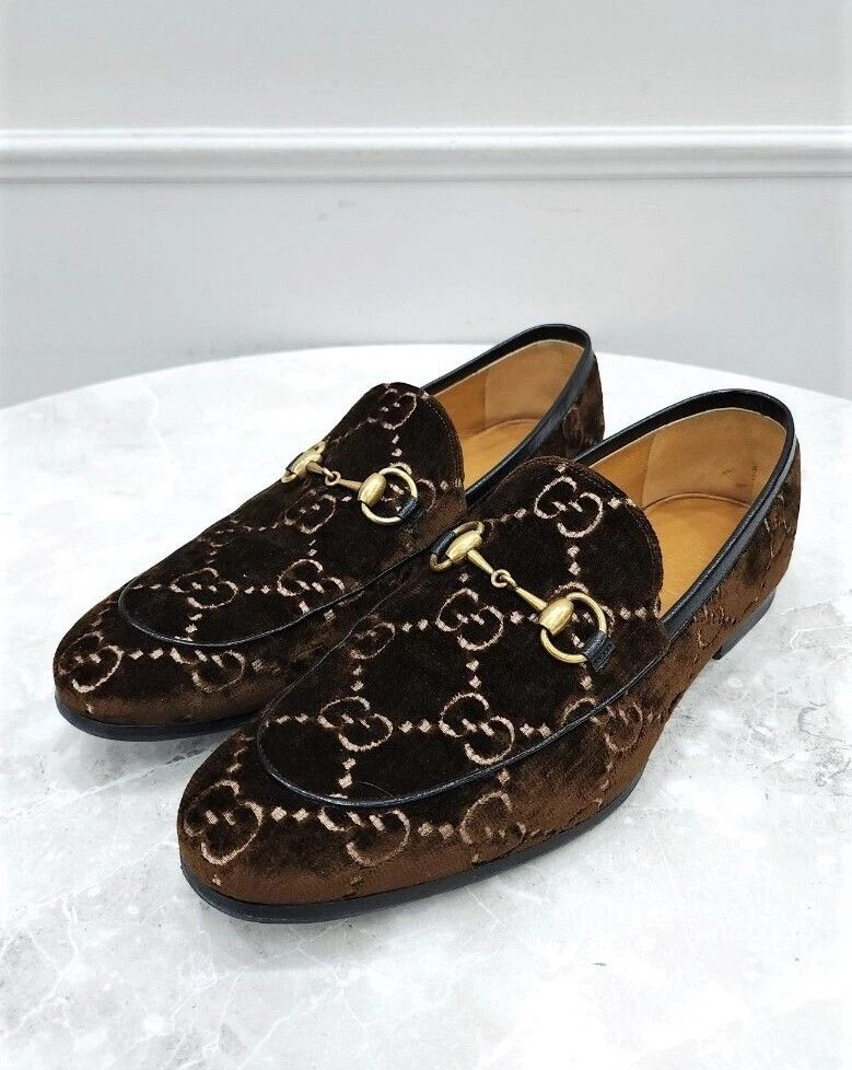 Mocassino Gucci Horsebit Jordan in velluto 8 67525038