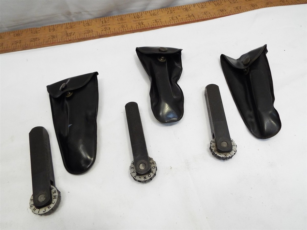 Set Numberall Marking Stamp Tool Hammer Punch 3/16