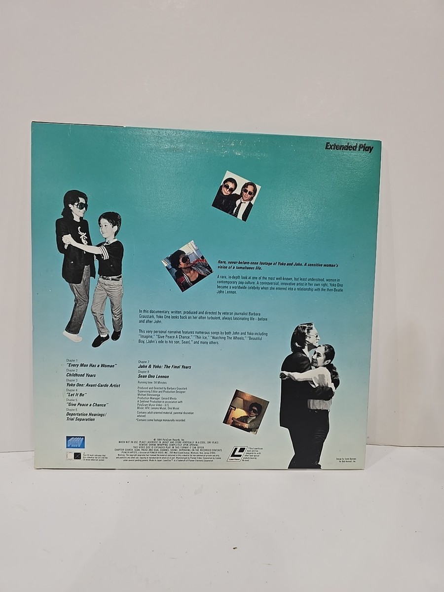 Yoko Ono Then & Now NEW SEALED Laserdisc LD John Lennon Free Ship