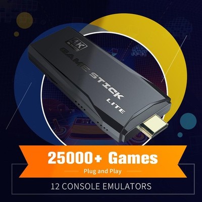 M8 4K Retro Game Stick   25,000+ Games for PS1/GBA   Wireless Console with 2.4G 