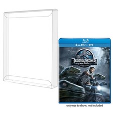 25x Clear Blu-Ray Slipcover Protector Case Compatible With 4K UHD Blu Ray Slips