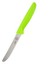 Parve Green Kitchen Knife – 4.5” Steak and Vegetable Knife - Razor Sharp Curv...
