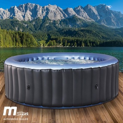 Whirlpool MSpa BERGEN XXL 8 Personen aufblasbar Pool Wellness Massage Ø224x70cm