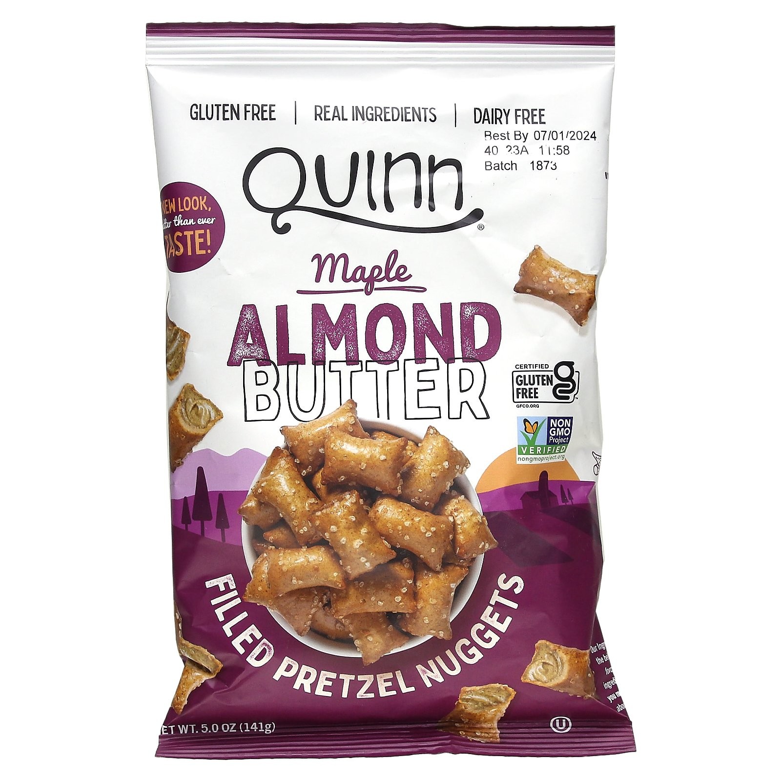 Наггетсы с начинкой из кренделей, кленово-миндальное масло, 5 унций (141 г)