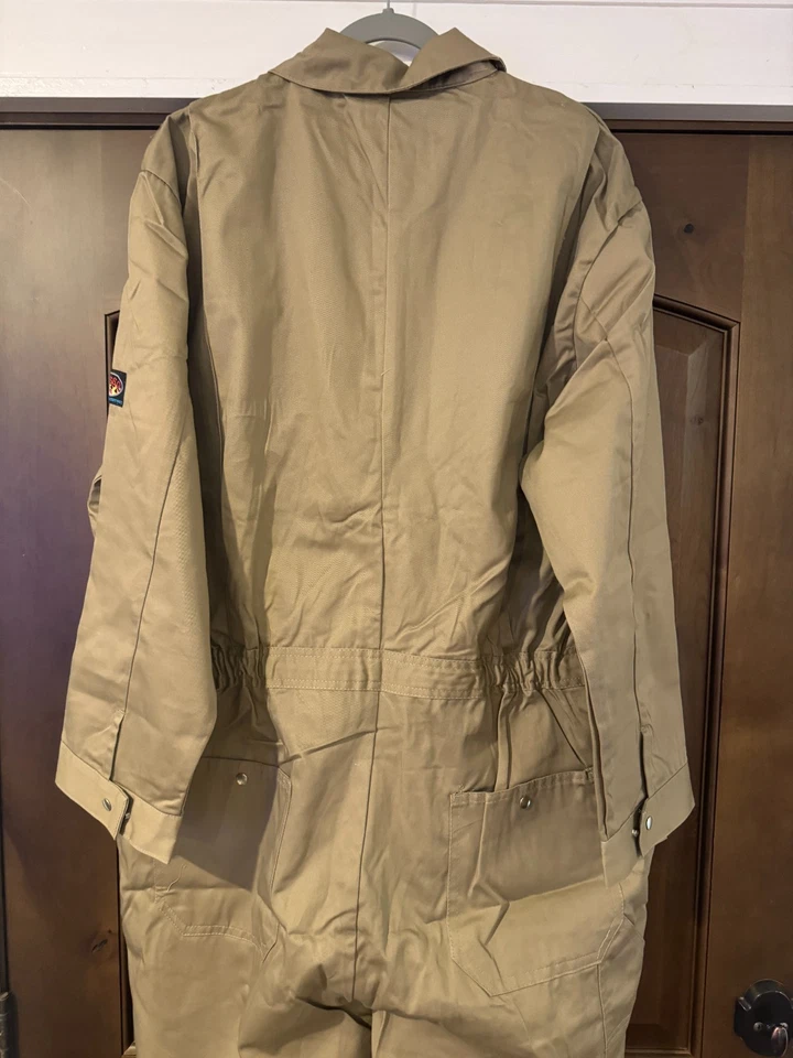 Monos resistentes al fuego Rasco FR para hombre talla 52X32 caqui regular #KFR751 HRC 2 Foto 4 de 4