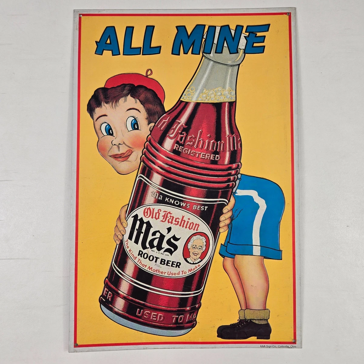Root Beer Sign In Original Advertising Signs (1930-1969) for sale