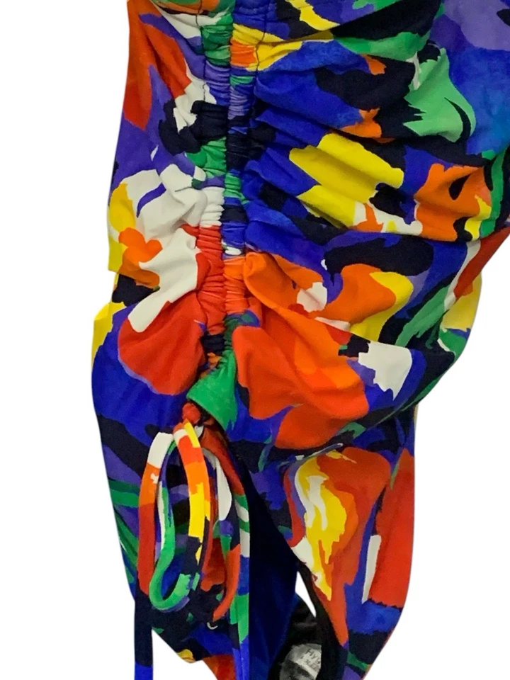 Traje de baño Ralph Lauren para mujer talla 16 de una pieza floral fruncido nuevo con etiquetas $165 Foto 3 de 4