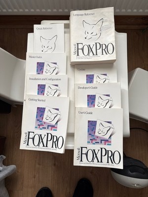 Vintage 1993 Microsoft FoxPro for MS-DOS Documentation Set - COMPLETE 1st Ed
