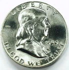 *1959 P MINT FRANKLIN HALF DOLLAR* *GEM BU+* NR #P2825