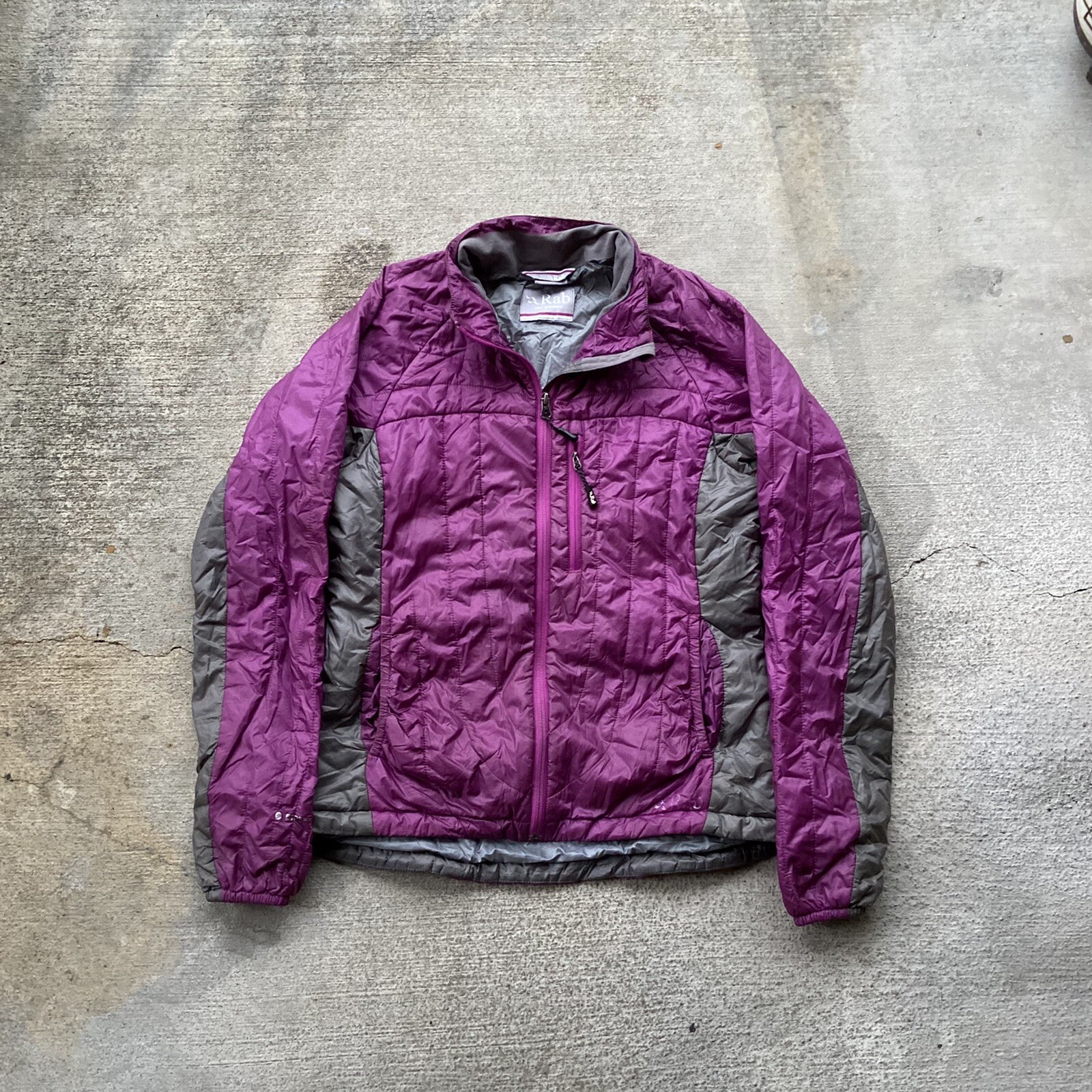 Rab Continuum Puffer Down Jacket Womens Medium / UK 12 Blue Purple