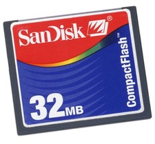 Rare Vintage Sandisk CF 32MB Compact Flash Card SDCFB-32-485