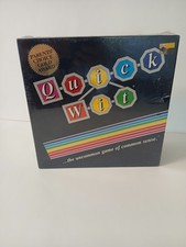 Quick Wit-The uncommon Game of Common Sense 1987 New Sealed