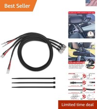 14-Inch Braided Power Cord Kit for Radar Detectors - Set of 3 RJ11 Connectors