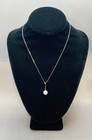 Sterling Silver 925 MOP Faux Pearl Necklace & Earring Jewelry Set Italy 17.125" — photo 2