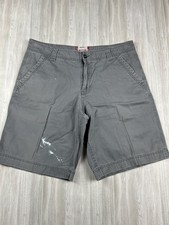Vintage Mossimo Cargo Shorts Mens 38 Gray Long Baggy Fit Skater Y2K
