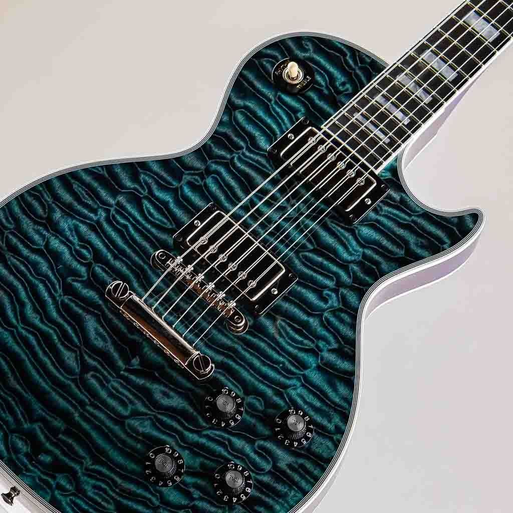 Gibson Custom Shop 1968 Les Paul Custom 7A Quilt Top Nordic Blue
