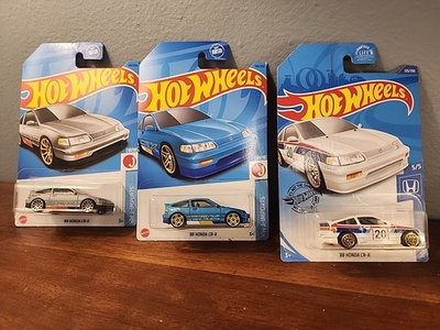 #ad #ad 🔥🛞Hot Wheels 3x #x27;88 Honda CR X 2x J Imports #10 10 1x Honda #5 5 NICE CARDS $22.26