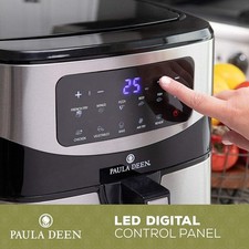 Paula Deen Pdkdf579ss Stainless Steel 10 Qt 1700 Watts Digital Led Air Fryer