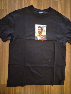 Dsquared2 T-Shirt Herren Bob Marley Logo Print Gr. M Oversize NEU 100% Baumwolle