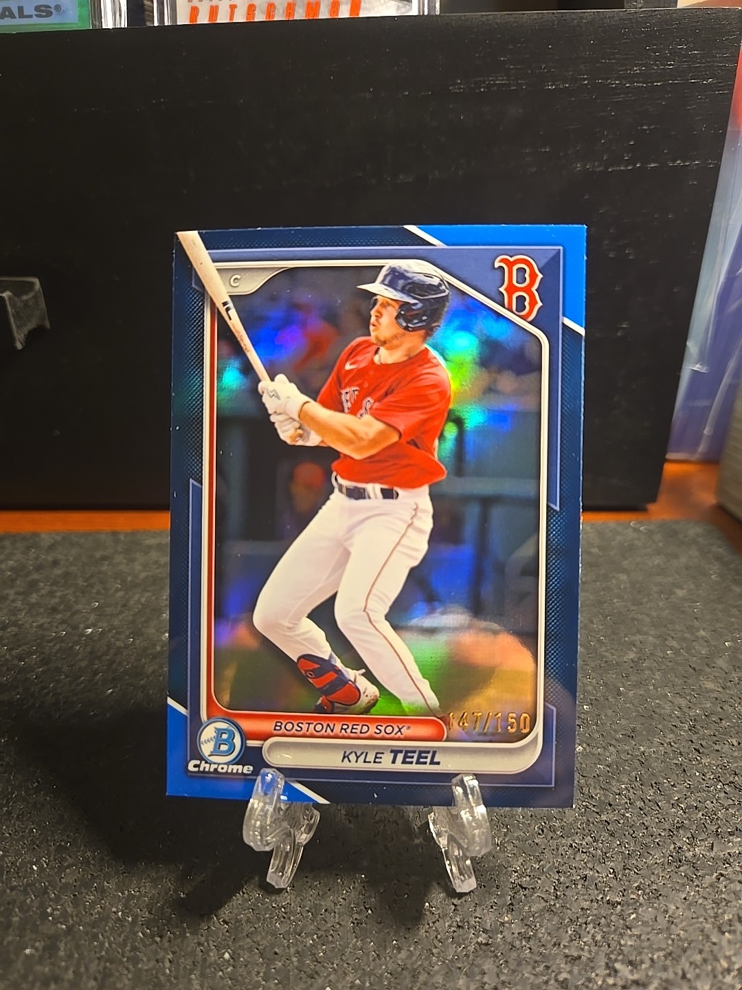 ⚾️2024 Bowman Chrome Prospects Kyle Teel #BCP-48 Blue Refractor✨️ /150 (RC)