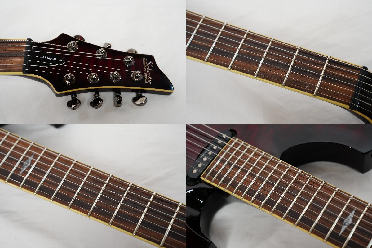 Electric Guitar Schecter Diamond Series 007 Elite 7 String Black