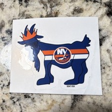 GOAT USA New York Islanders NHL Sticker Blue Orange White Hockey Fan Souvenir