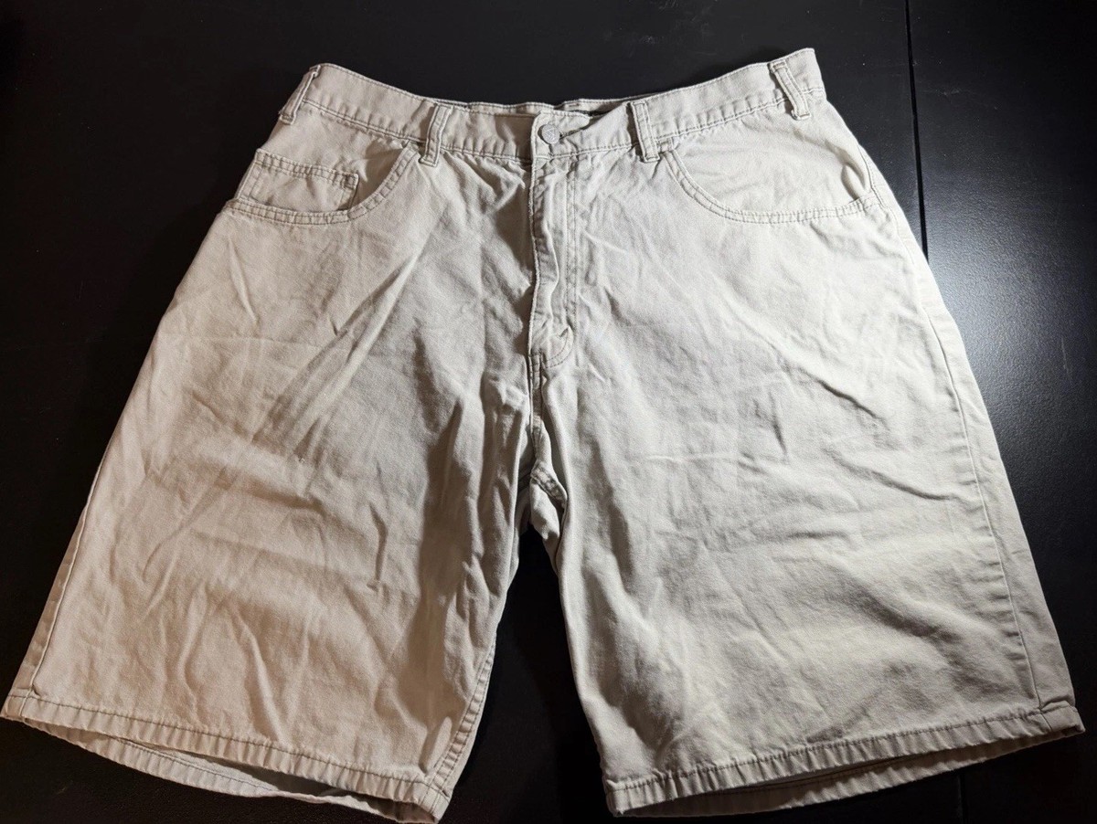 Vintage 1995 Levi's SilverTab Shorts Mens 36 Beige Loose Skate 90s