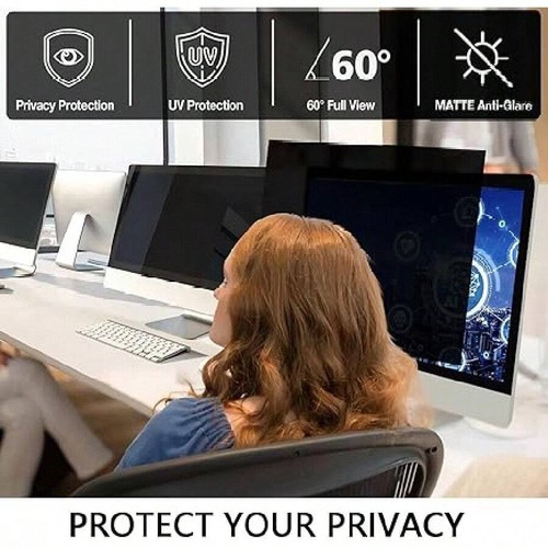 Privacy Screen for 16:9 Monitor, Anti-Glare & Blue Light Filter, Removable - Picture 15 of 19